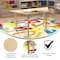 Flash Furniture 20.75 in W, 47 in L, 23 in H, Beechwood, Birch Plywood, Steel, Beech MK-ME088027-GG - alternate 10